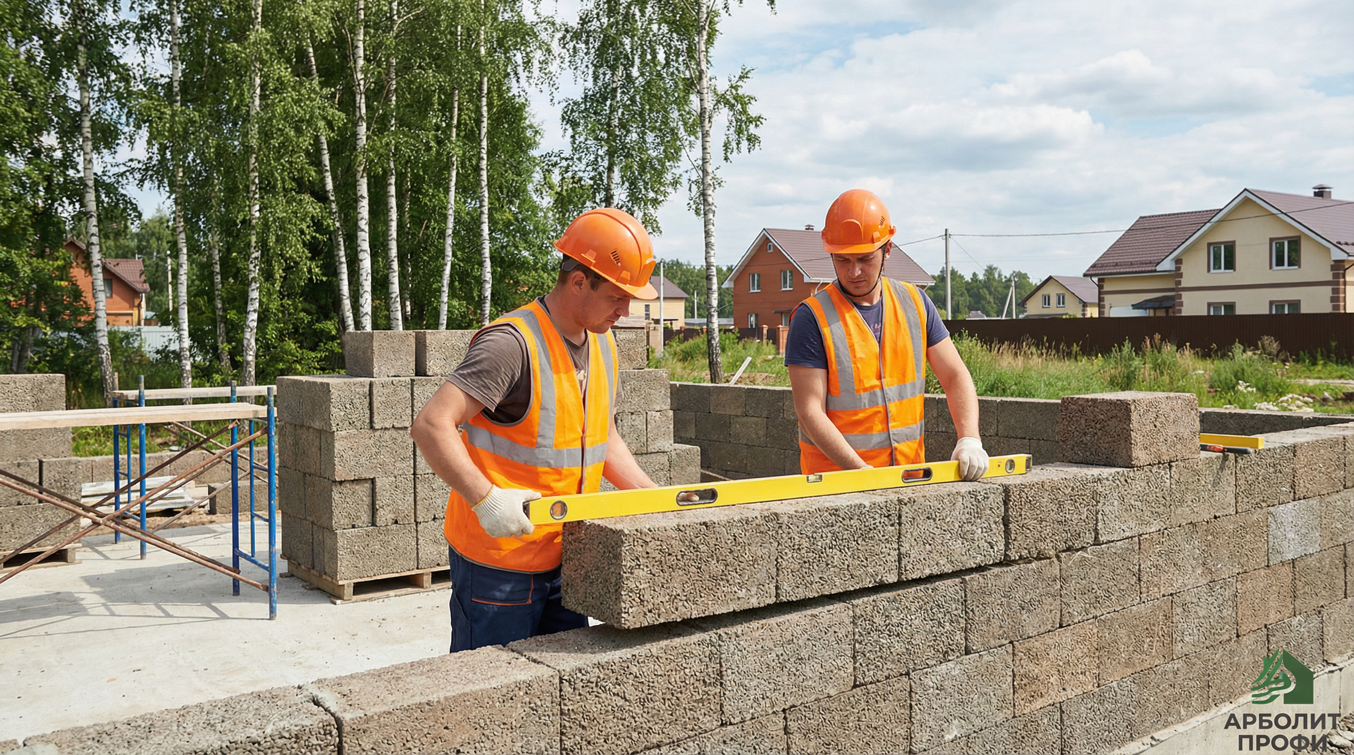 Кладка стен из арболита Пермь